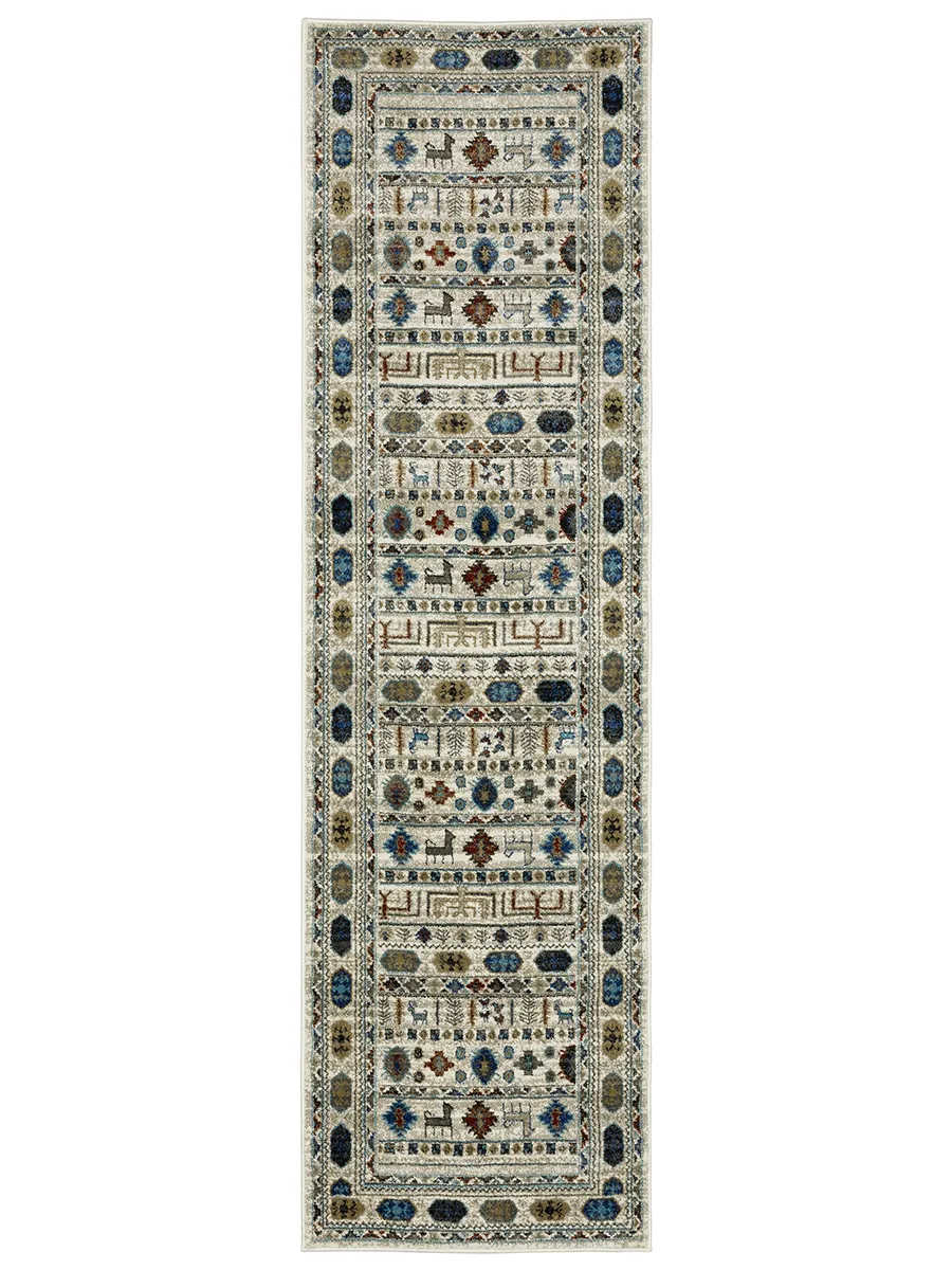 Venice 2'3" x 7'6" Ivory Rug