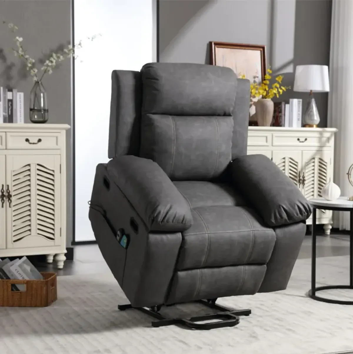 Merax Electric Power Lift PU Recliner Chair