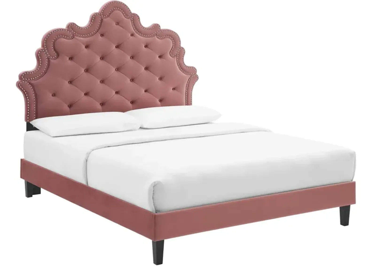 Modway - Sasha Button-Tufted Performance Velvet King Bed