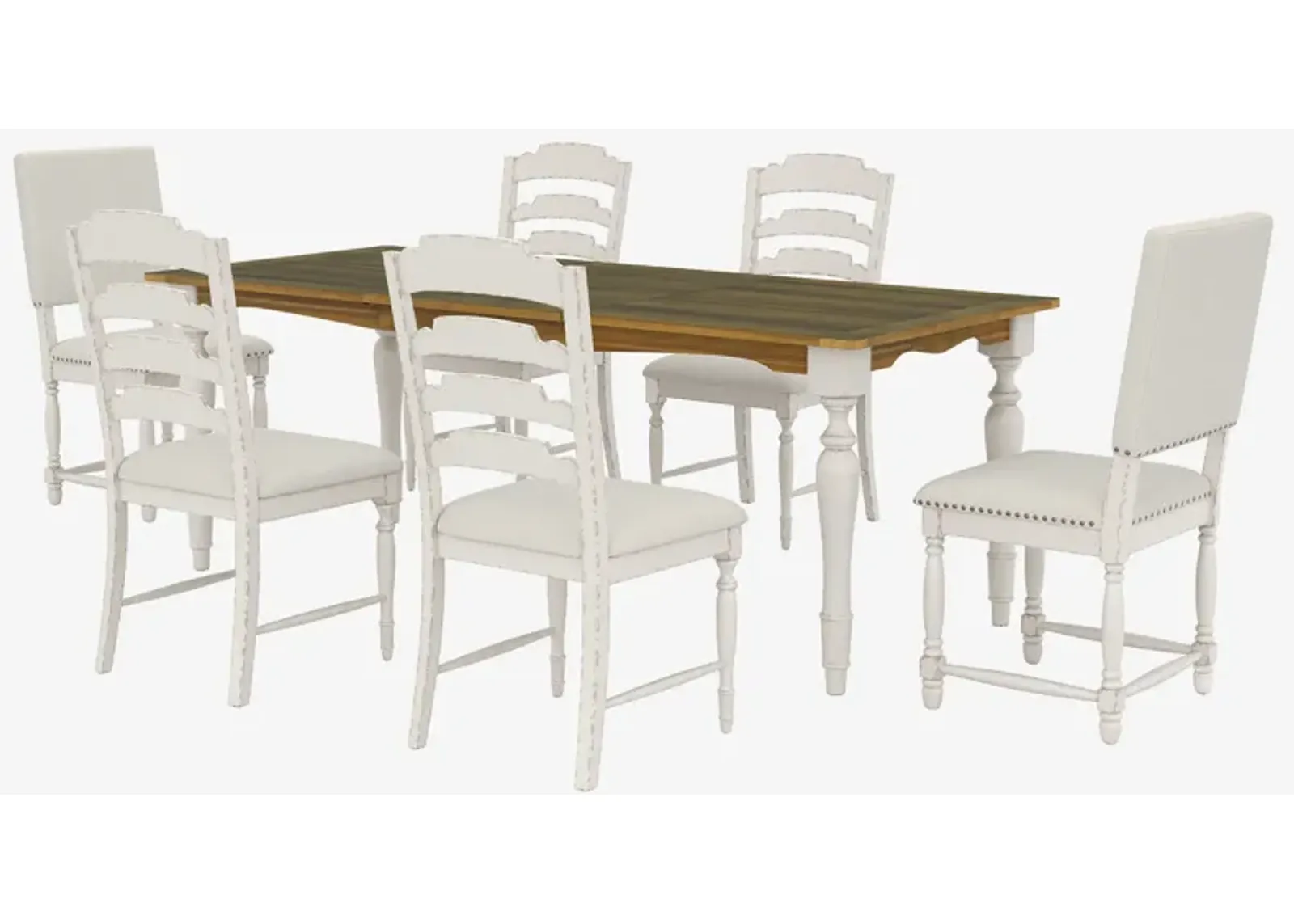 Merax Vintage Traditional Wood Dining Set