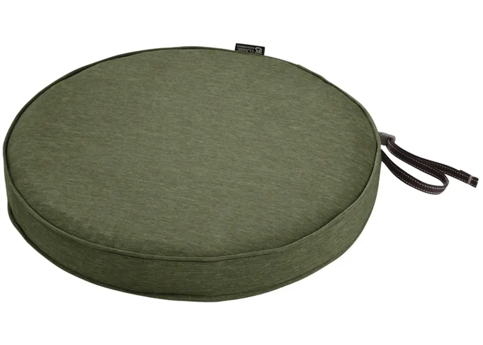 Classic Accessories 62-003-HFERN-EC Round Seat Cushion Combo, 18"DIA x 2"Thick, Heather Fern