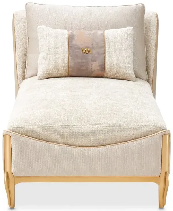 Michael Amini La Terrazza Chaise - Cappuccino/Light Champagne