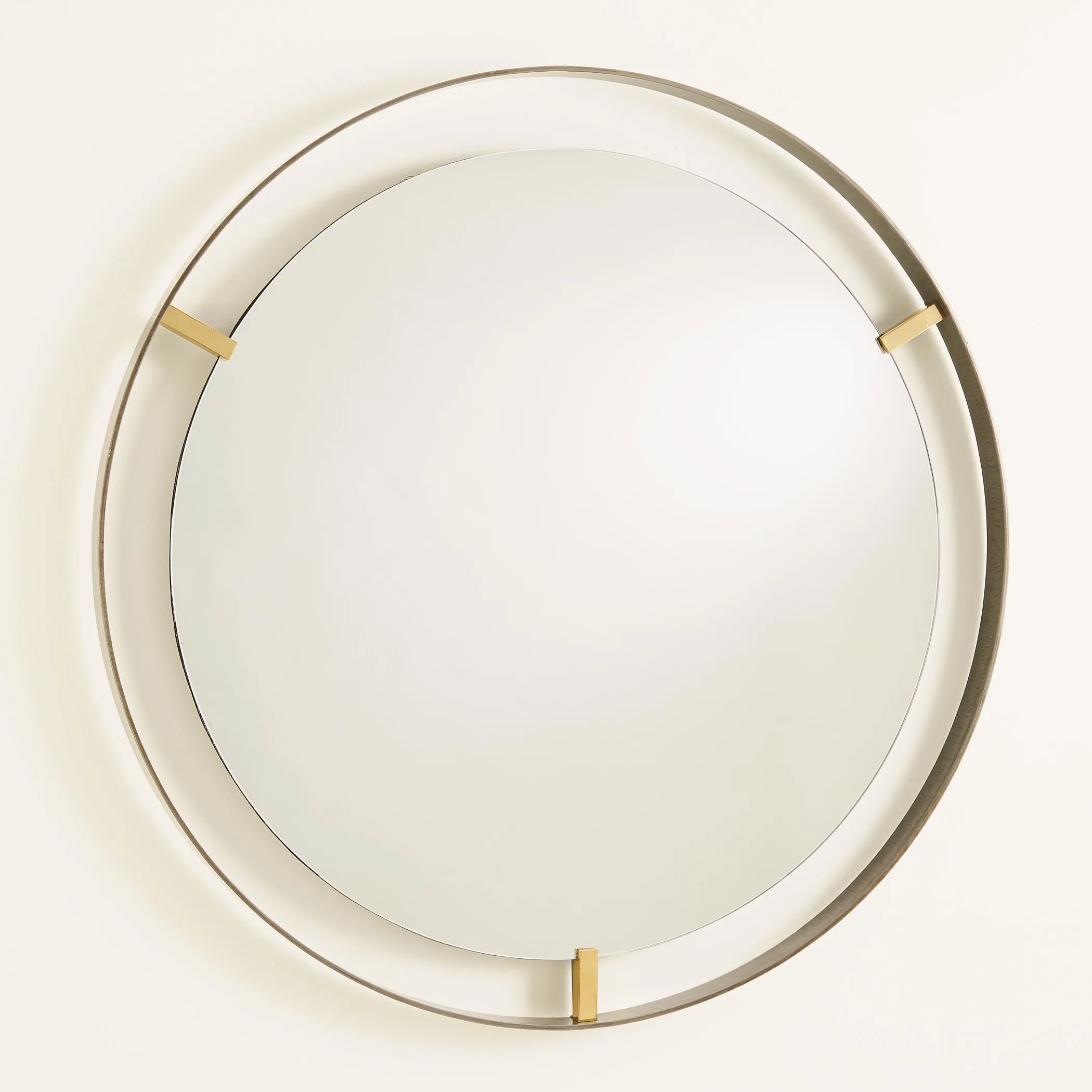 Floating Mirror- Brass