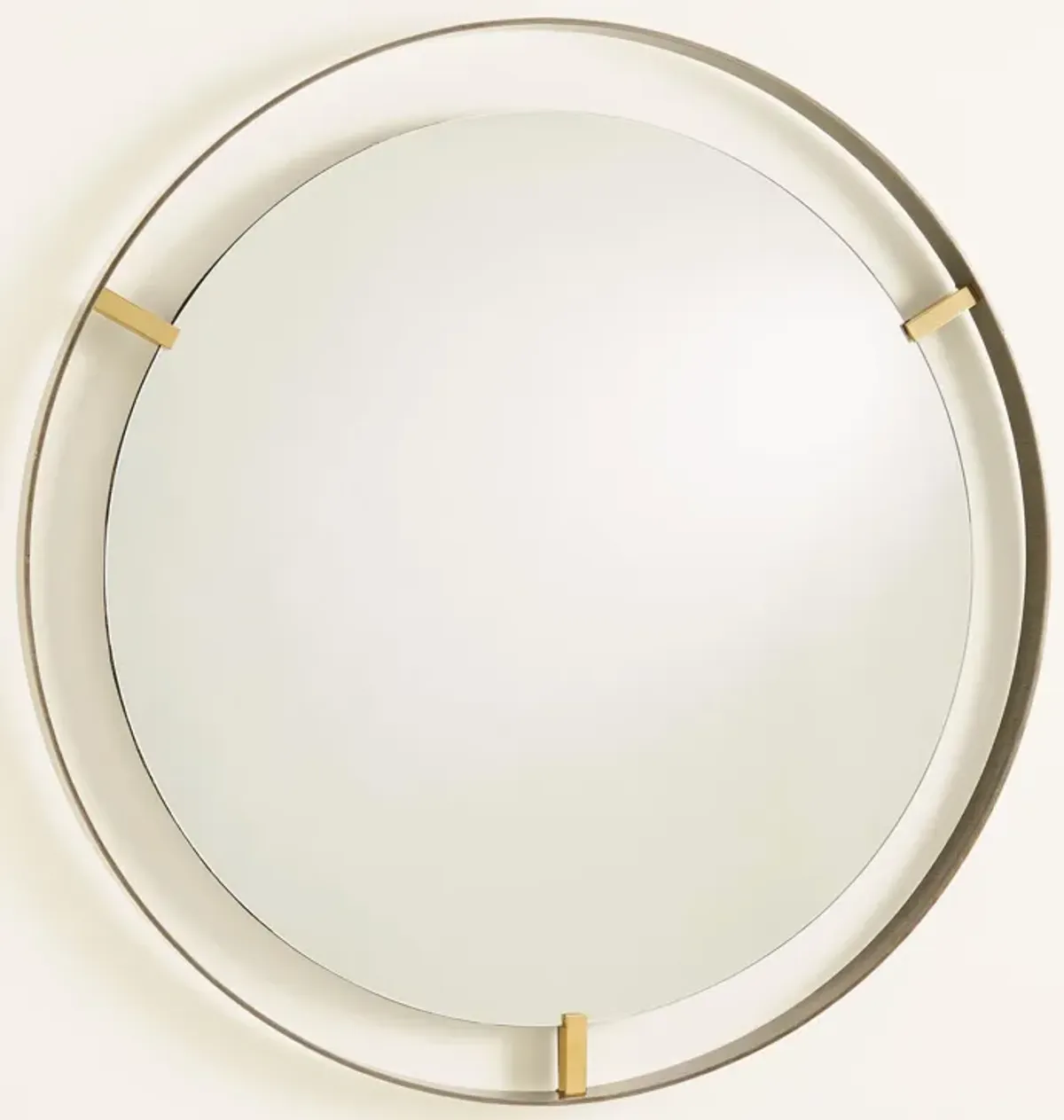 Floating Mirror- Brass