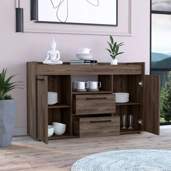 Streamdale Capella 2-Drawer Sideboard Dark Walnut