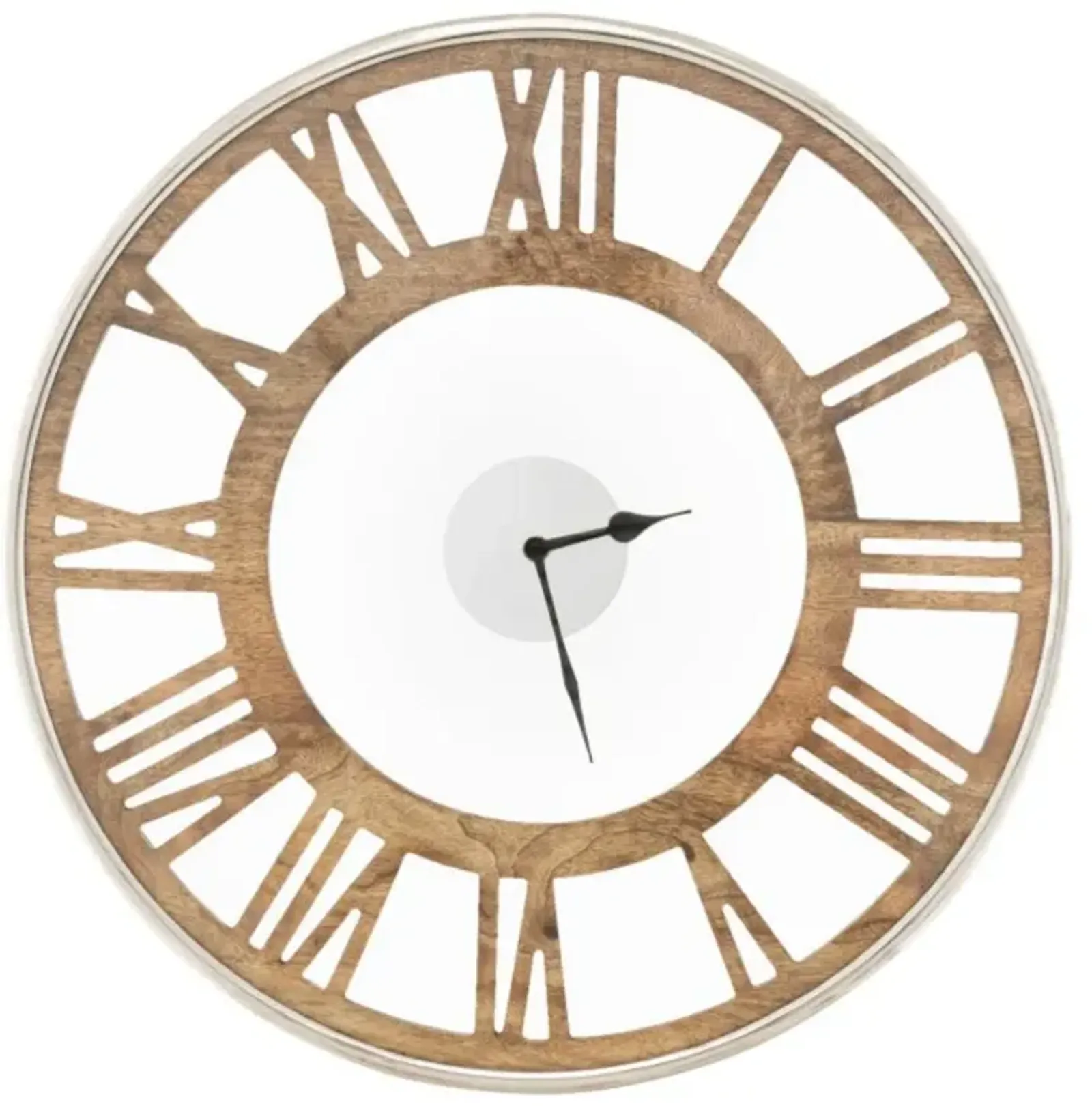 Hivvago 16 / 20 Inch Silent Wall Clock with Classic Frame and Classic Roman Number