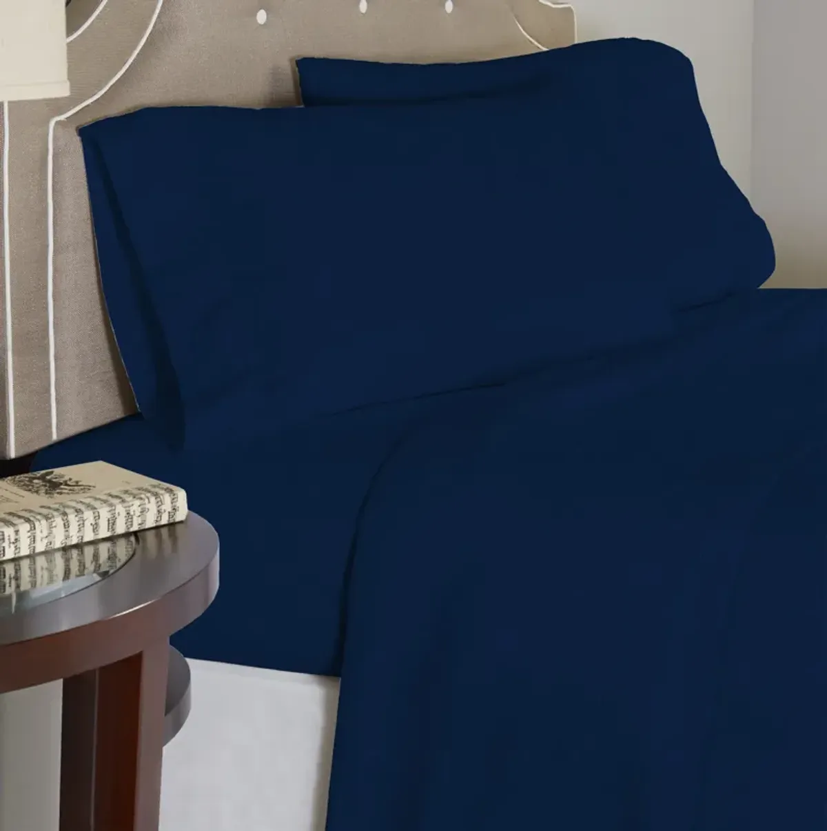 Pointehaven Superior Weight 175 GSM 100% Cotton White Solid Flannel Deep Pocket 3 pc Sheet Set, Twin