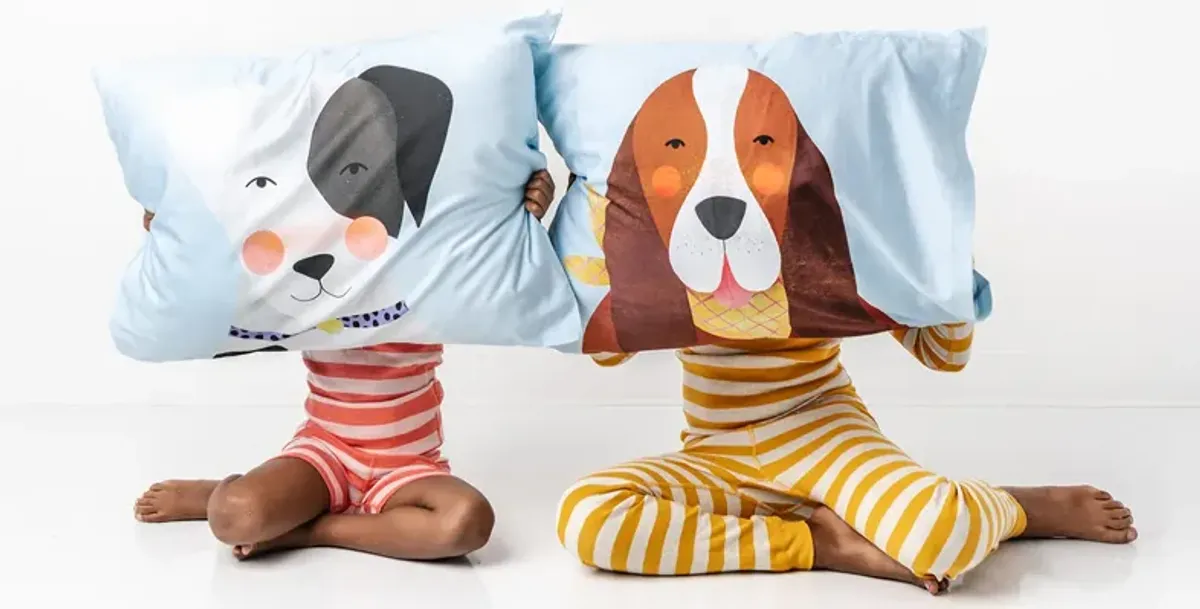 2 pack Dog Standard Pillowcase Set - 100% Cotton