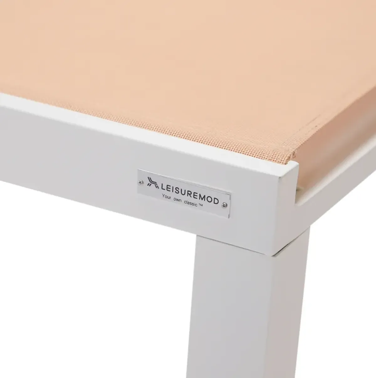 LeisureMod Marlin Patio Chaise Lounge Chair With White Aluminum Frame in Burgundy