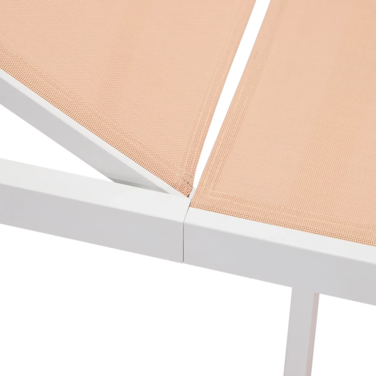 LeisureMod Marlin Patio Chaise Lounge Chair With White Aluminum Frame in Burgundy
