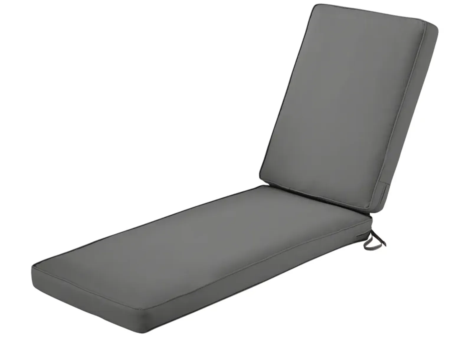 Classic Accessories Montlake FadeSafe Water-Resistant 80 x 26 x 3 Inch Outdoor Chaise Lounge Cushion, Patio Furniture Cushion, Light Charcoal Grey, Chaise Lounge Cushions Outdoor, Lounge Chair Cushion