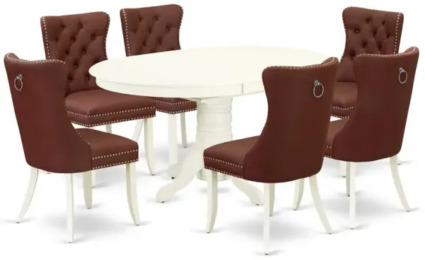 7 Piece Modern Dining Table Set