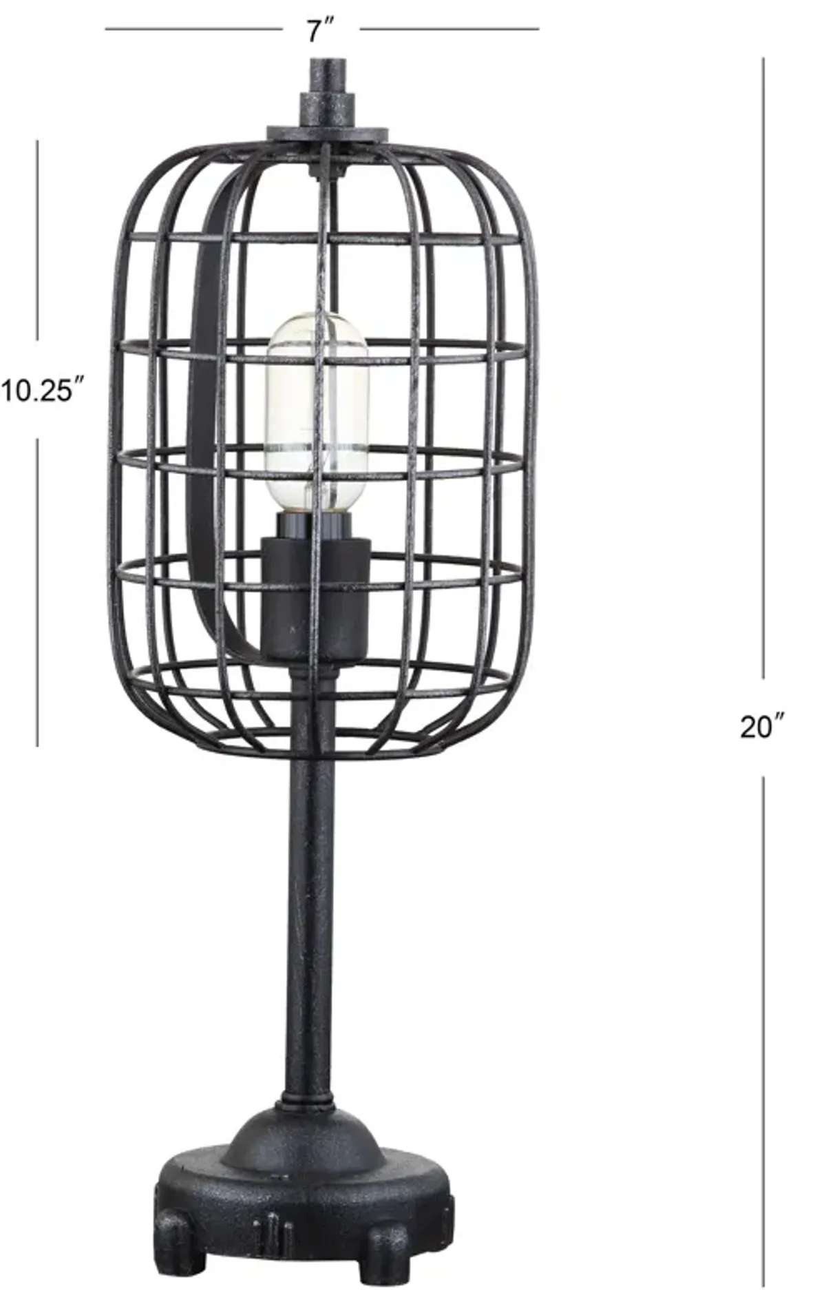 Odette Industrial Metal Table Lamp