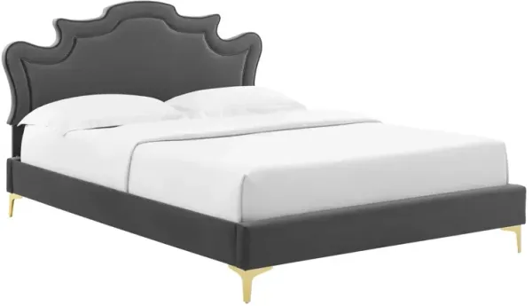 Modway - Neena Performance Velvet Queen Bed