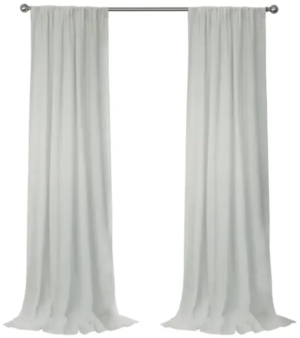 Habitat Sierra Light Filtering Blend of Elegance and Simplicity Slub Texture Dual Header Curtain Panel White