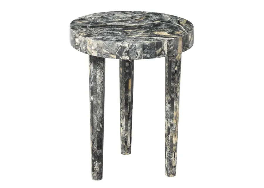 Artemis Black Resin Side Table