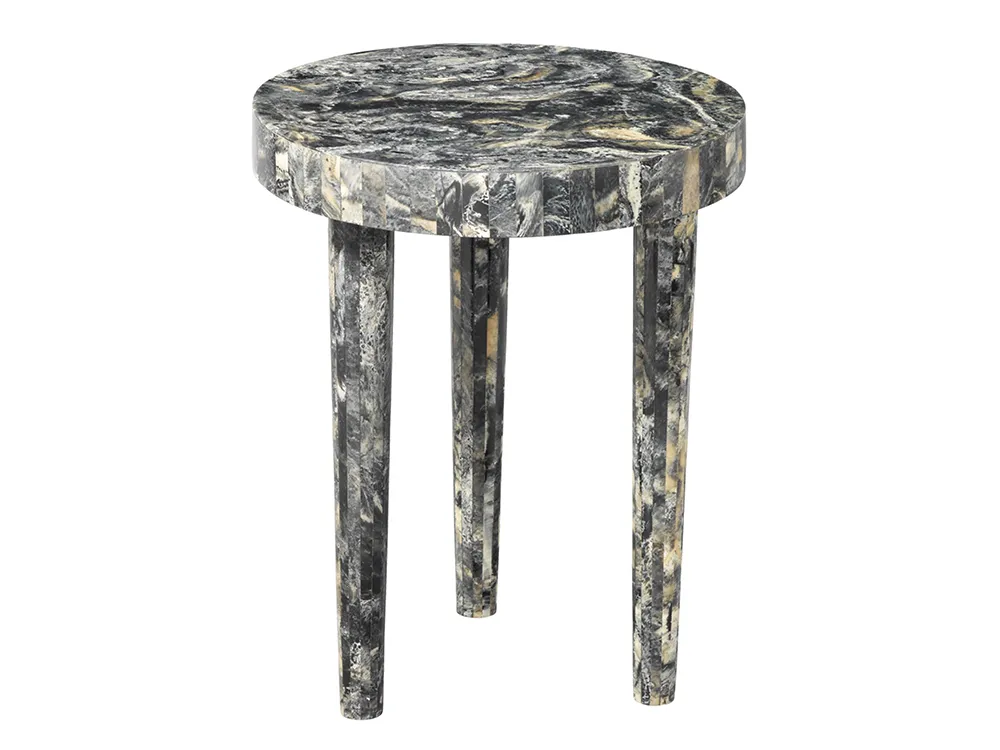 Artemis Black Resin Side Table