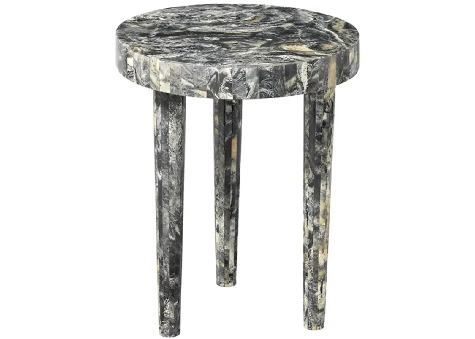 Artemis Black Resin Side Table