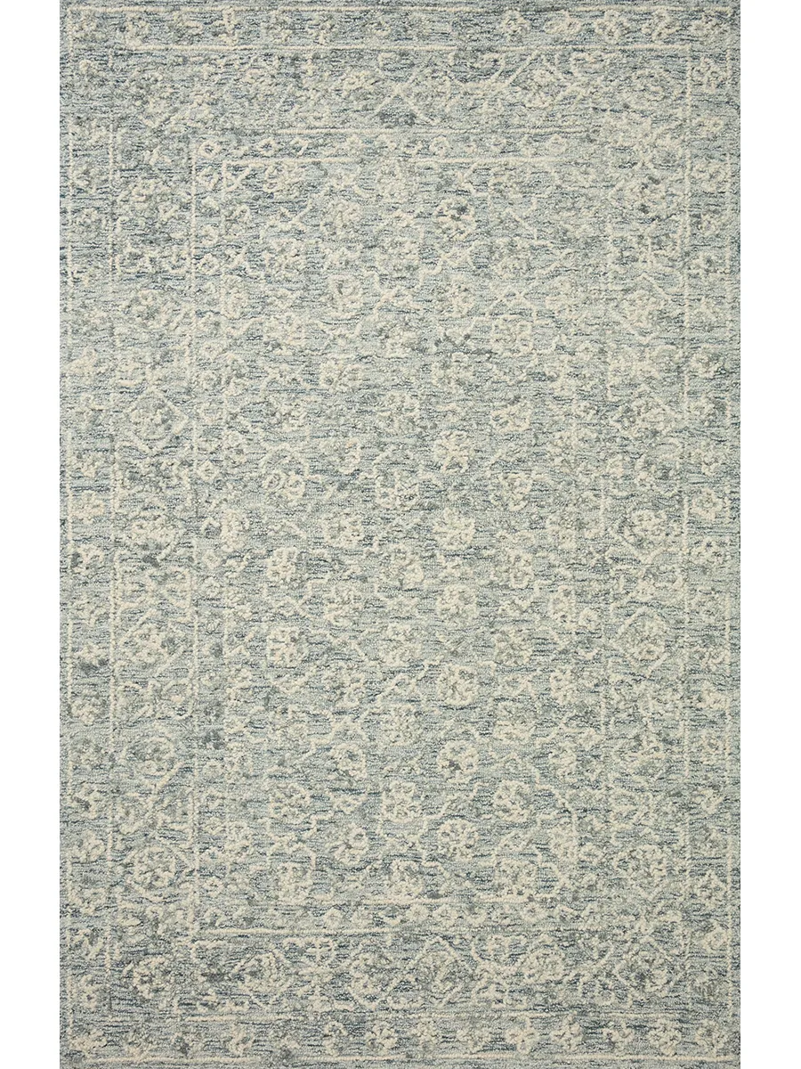 Cecelia CEC01 Ocean/Ivory 8'6" x 12' Rug