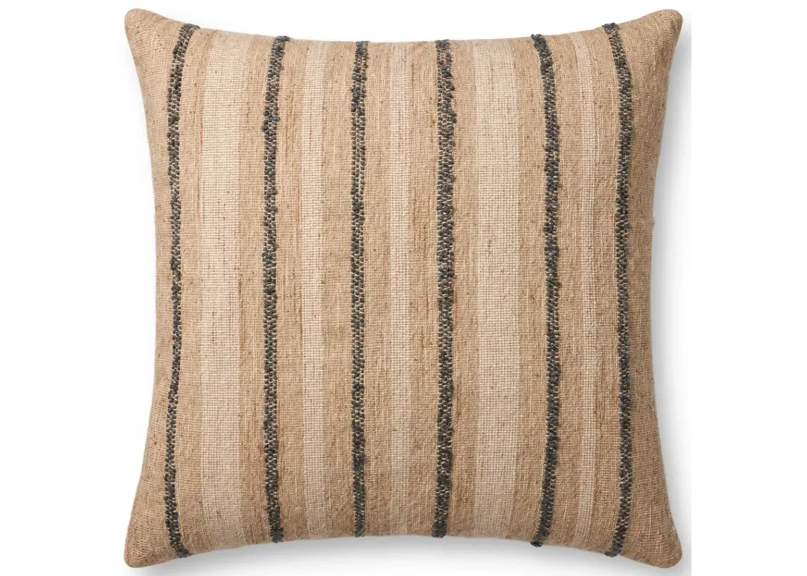 Elowen PAL0038 Natural/Blue 22''x22'' Polyester Pillow by Amber Lewis x Loloi