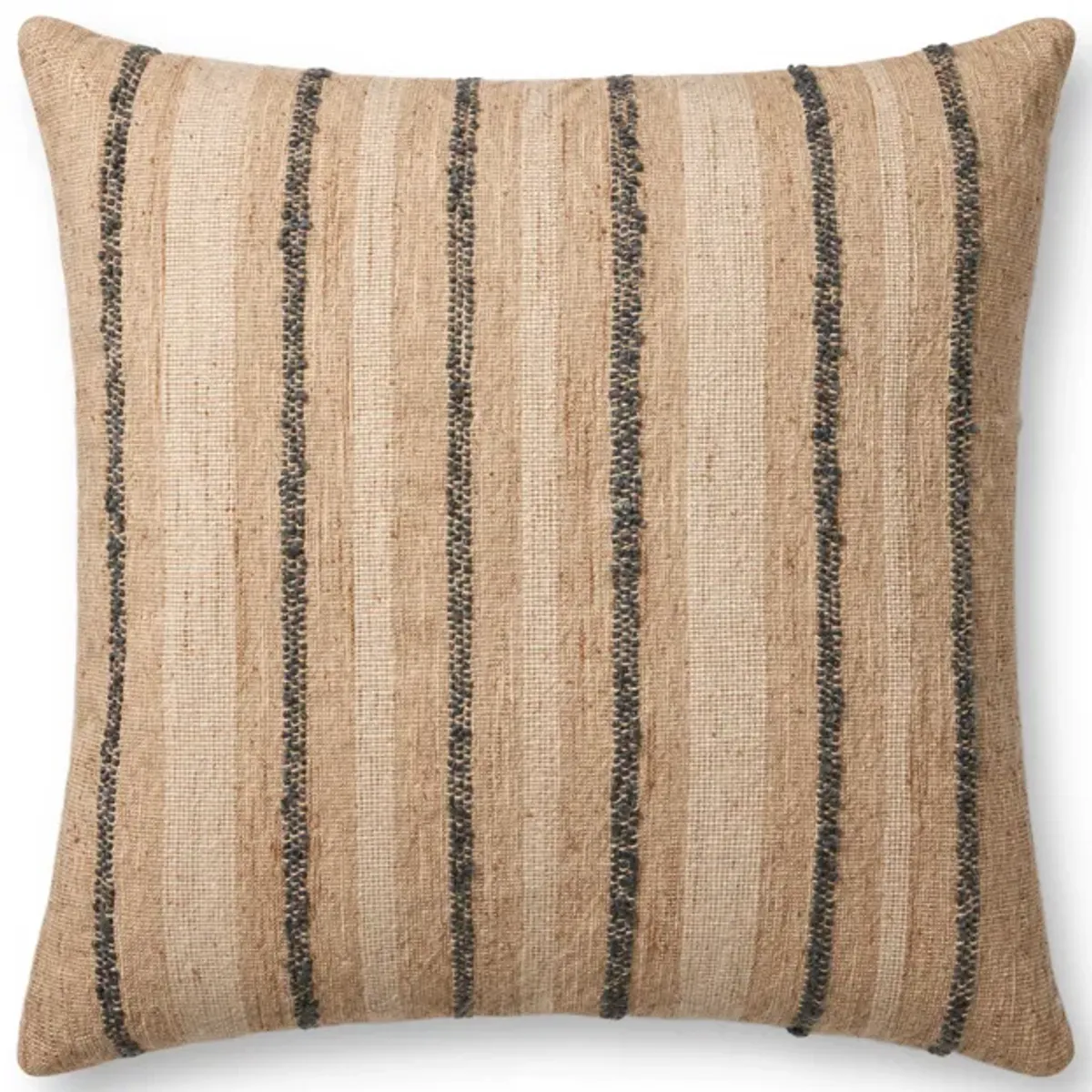 Elowen PAL0038 Natural/Blue 22''x22'' Polyester Pillow by Amber Lewis x Loloi