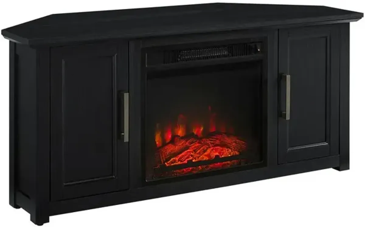 Crosley Furniture Camden Corner Fireplace TV Stand For 50+ Inch TV