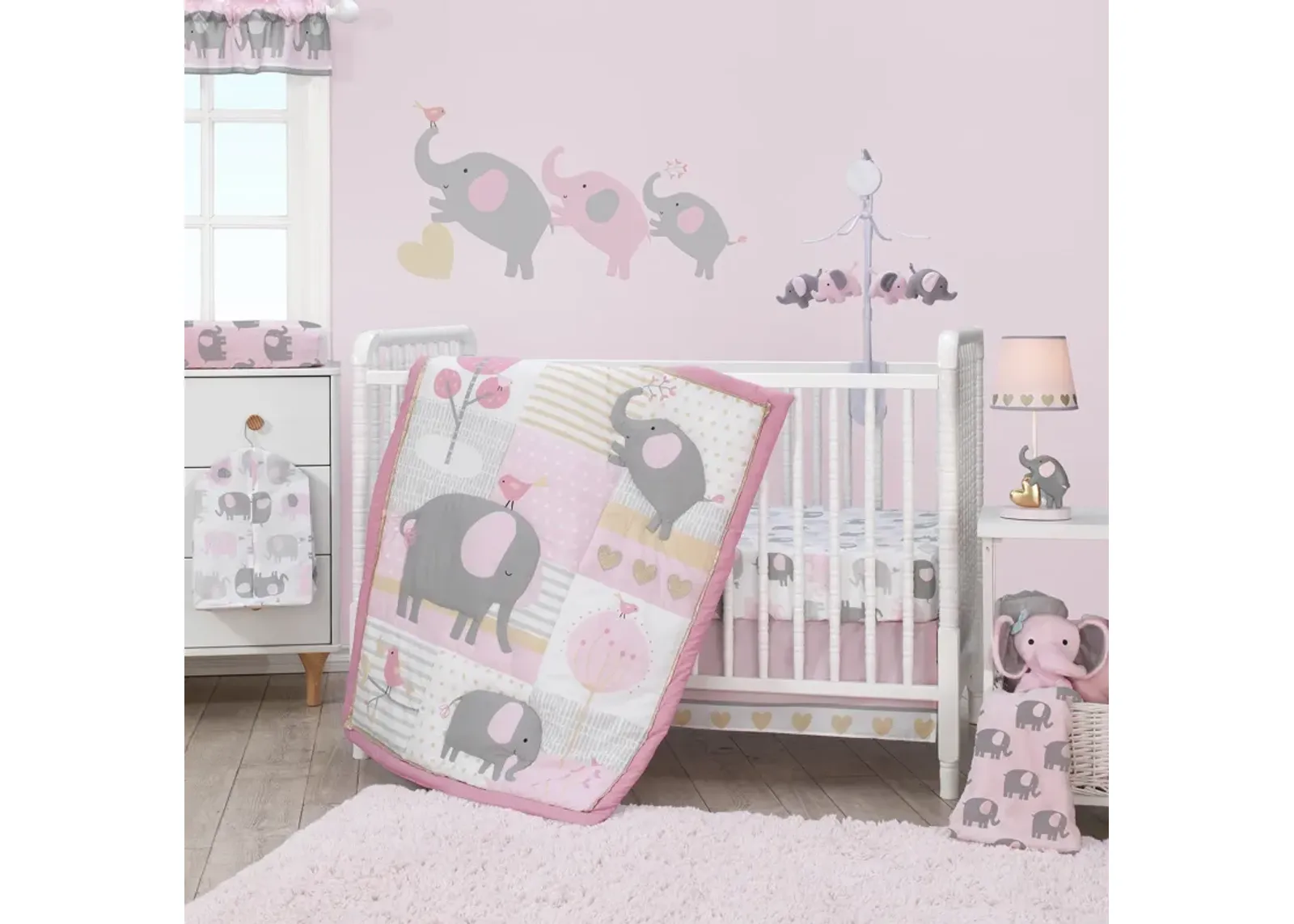 Bedtime Originals Eloise 4-Piece Nursery Baby Crib Bedding Set