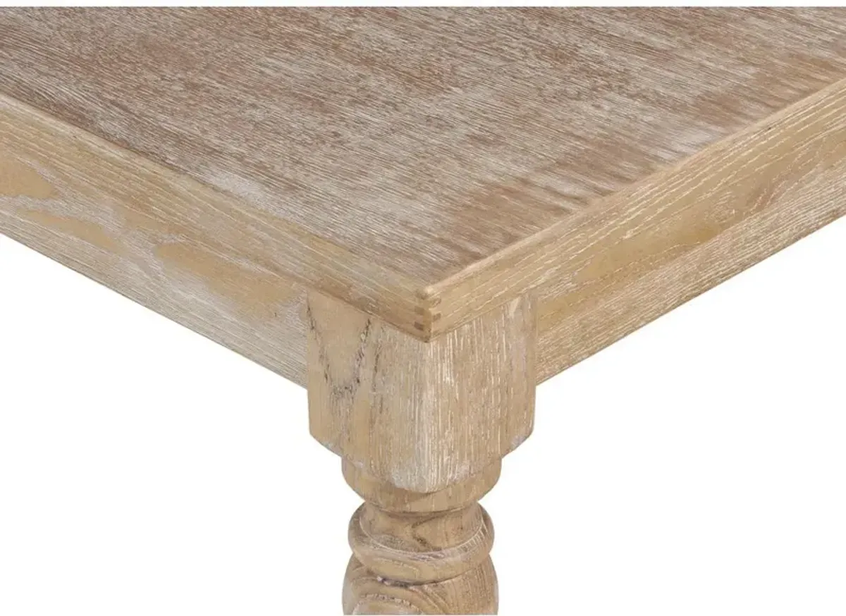 Linon Avalon Light Natural Brown Rectangle Table