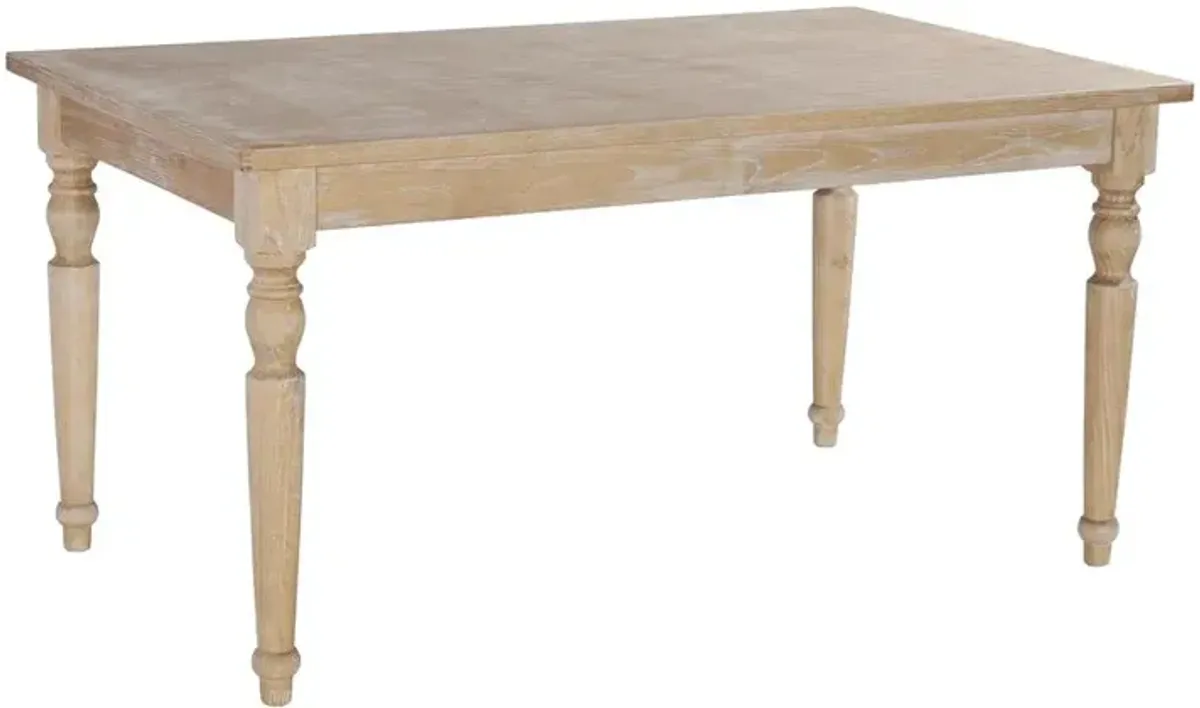 Linon Avalon Light Natural Brown Rectangle Table