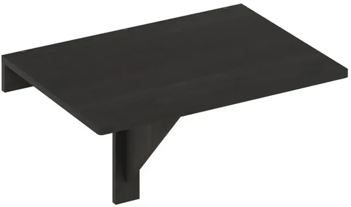 Hermite Wall Mounting Folding Table, Espresso