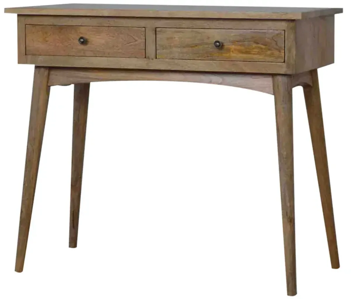 Hallway  Solid Wood 2 Drawer Console Table