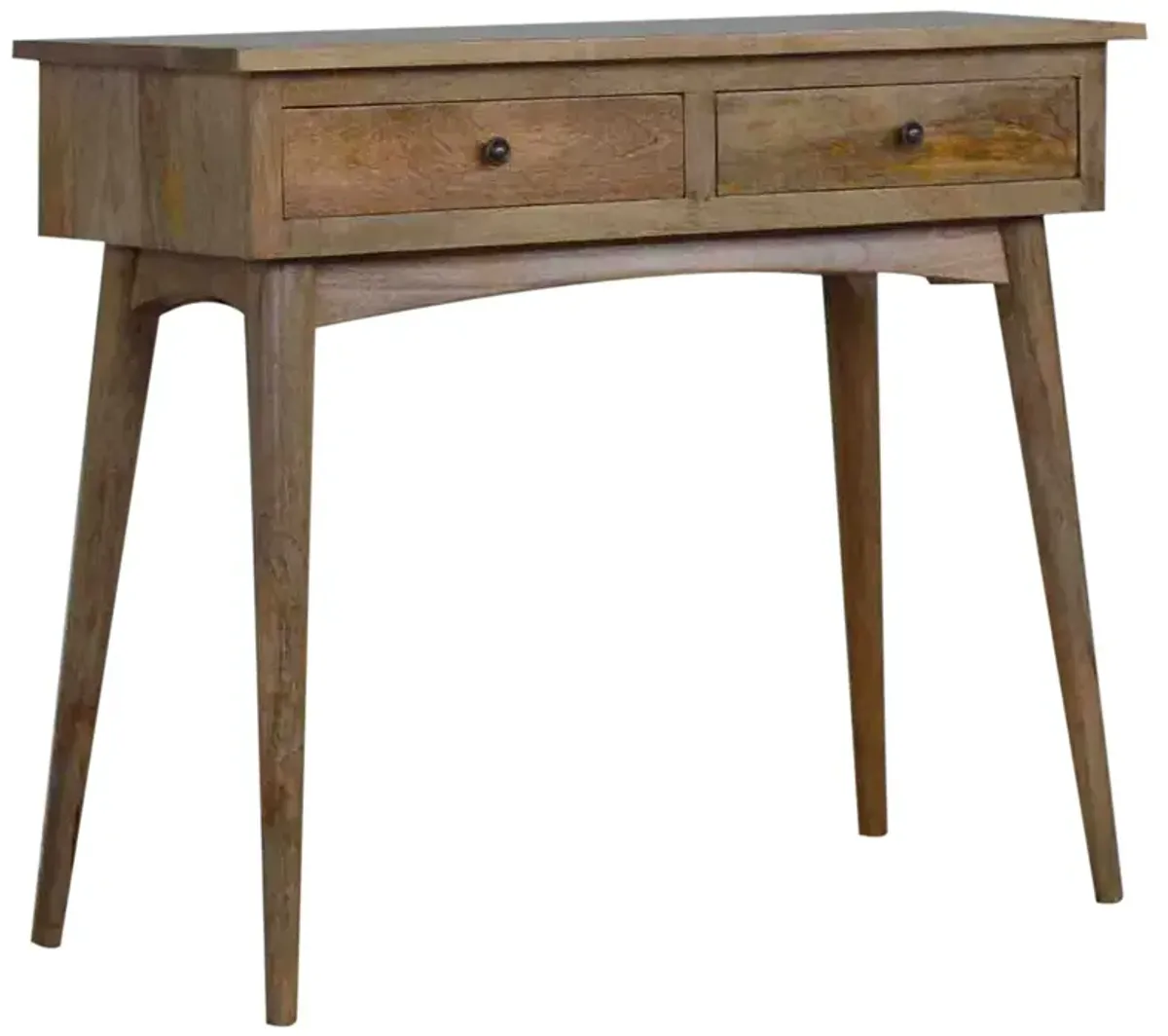 Hallway  Solid Wood 2 Drawer Console Table