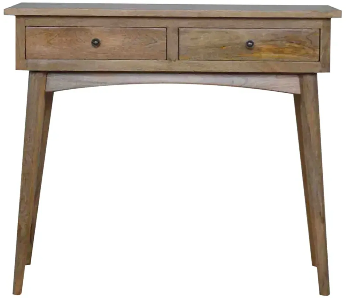 Hallway  Solid Wood 2 Drawer Console Table