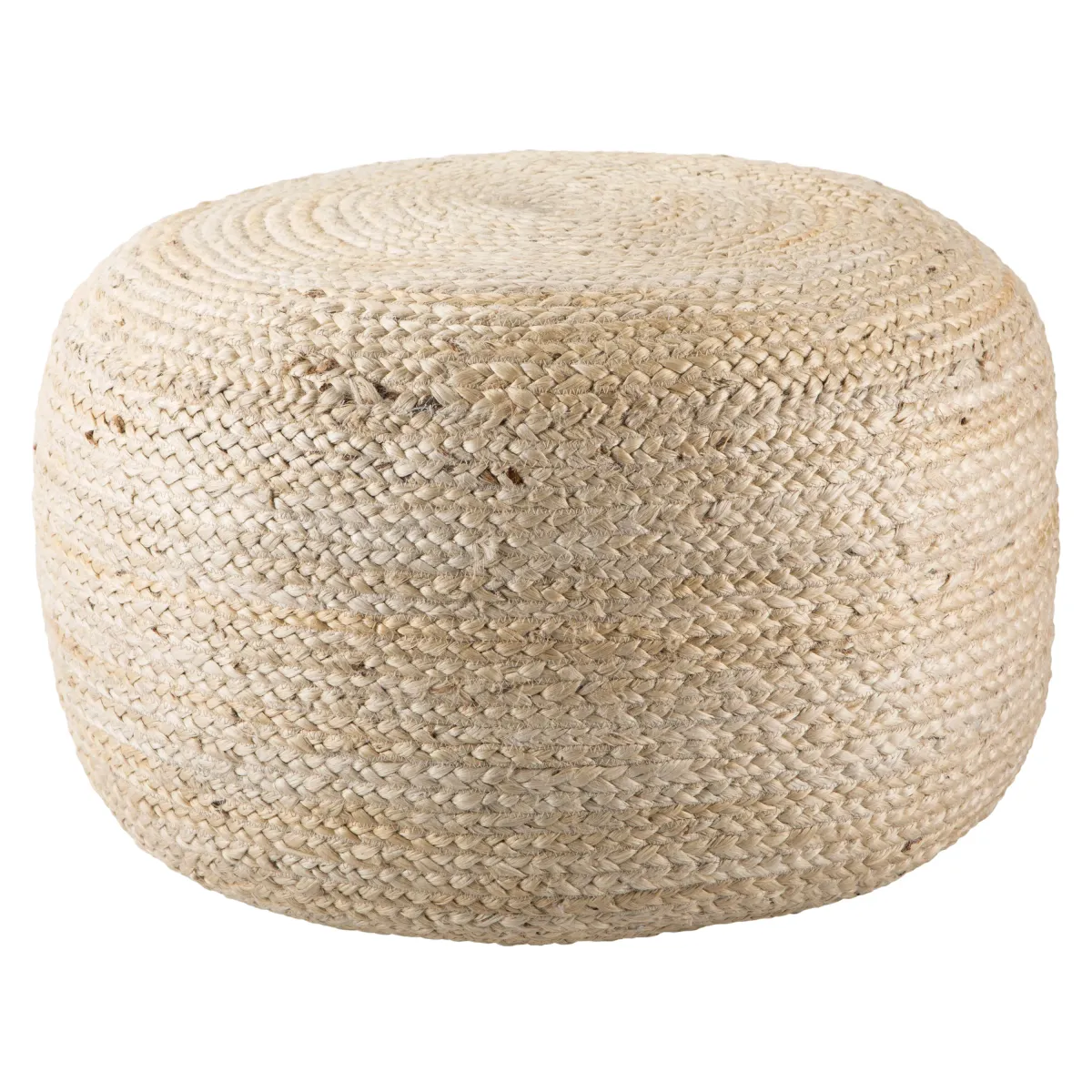 Saba Pouf in Antique White