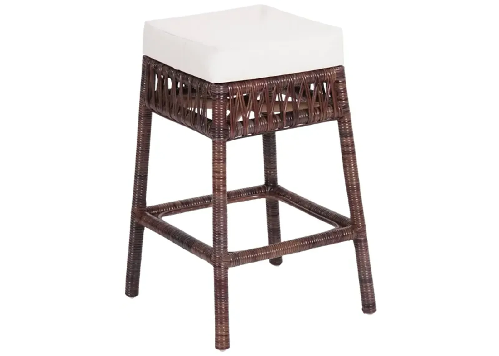 Bali Bohemian Basics Rattan Backless Bar Stool