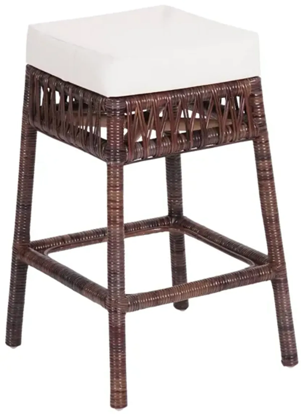 Bali Bohemian Basics Rattan Backless Bar Stool