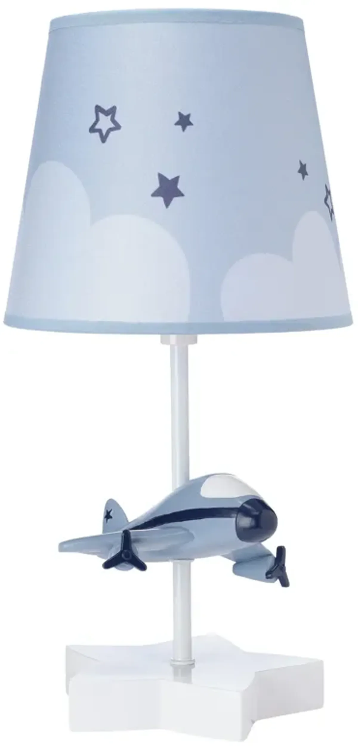 Bedtime Originals Little Aviator Hand-Painted Airplane Lamp with Shade & Bulb