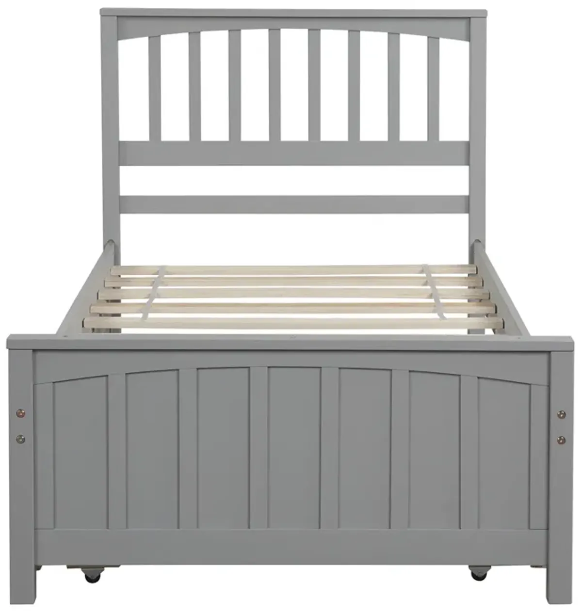 Merax Twin size Platform Bed with Trundle