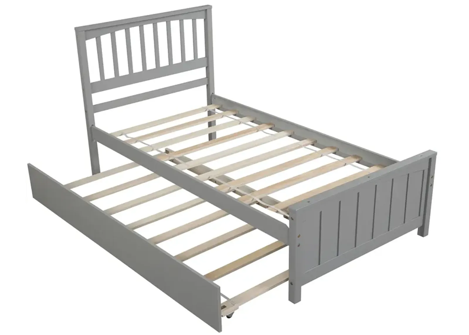 Merax Twin size Platform Bed with Trundle