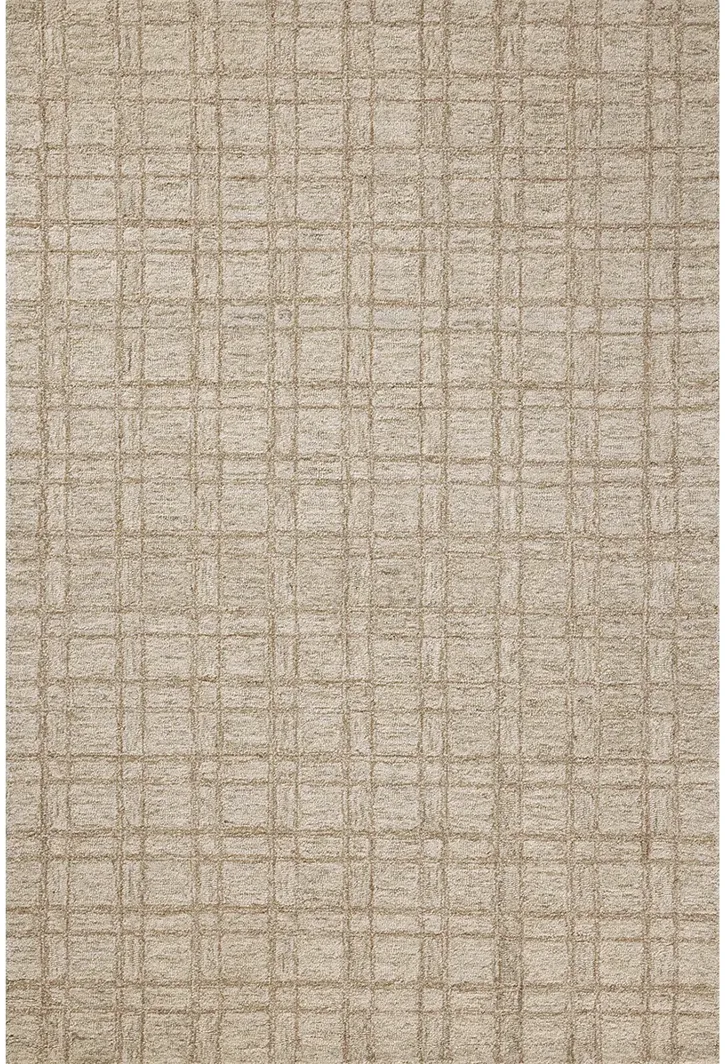 Polly POL-10 Khaki / Sand 2''6" x 9''9" Rug by Chris Loves Julia