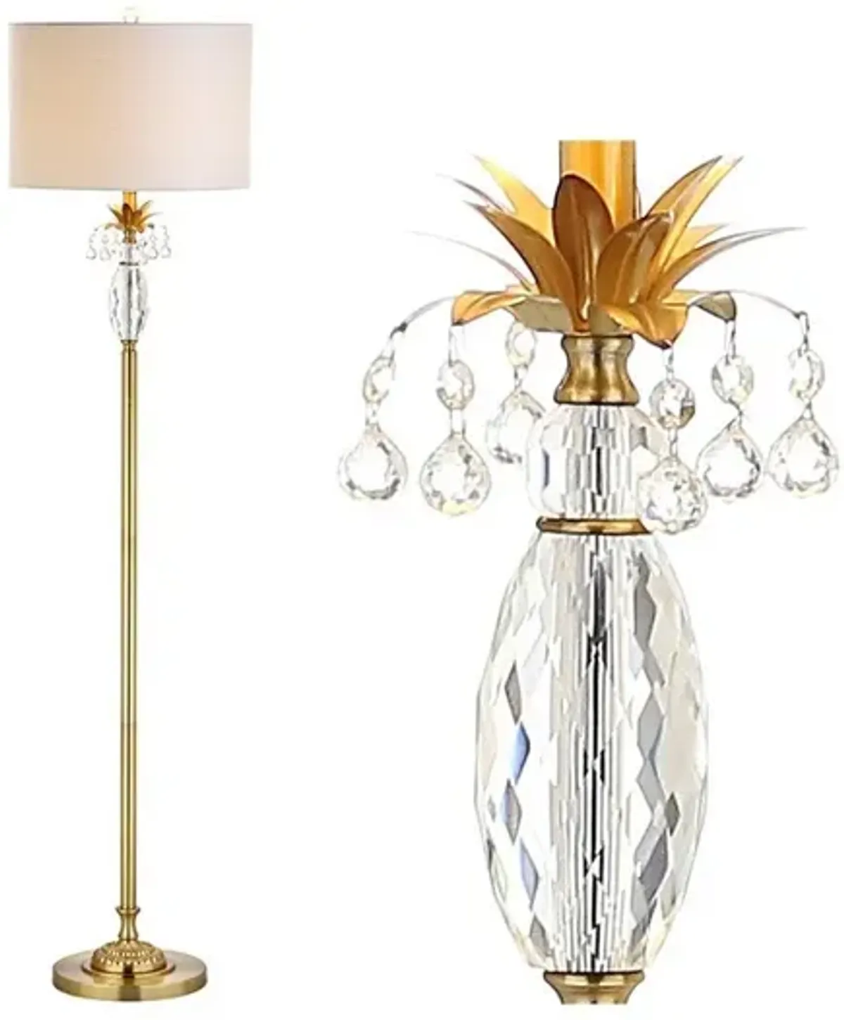 Adalyn Crystal / Metal LED Floor Lamp