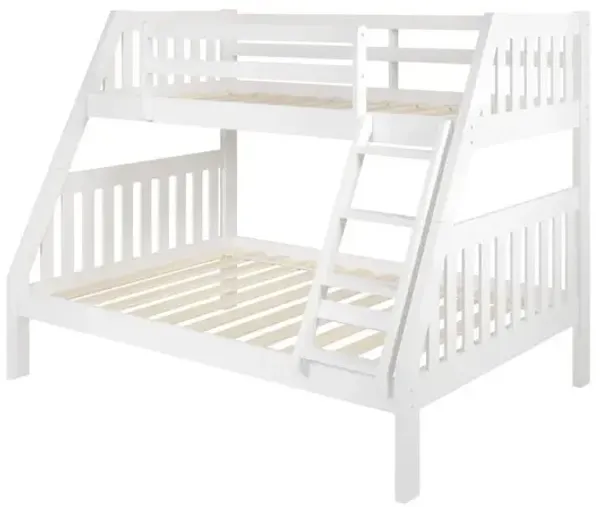 Donco Kids Twin/Full Mission Bunk Bed White