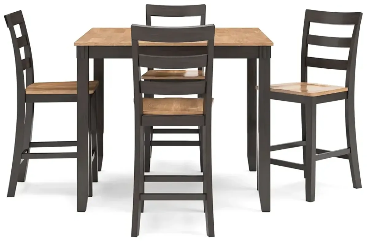 Gesthaven 5-Piece Counter Height Dining Set