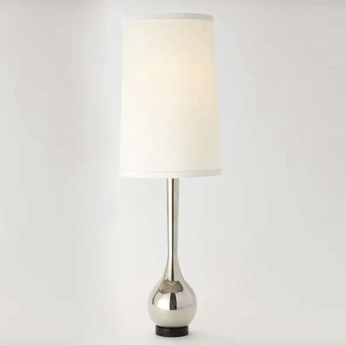 Bulb Vase Table Lamp-Silver