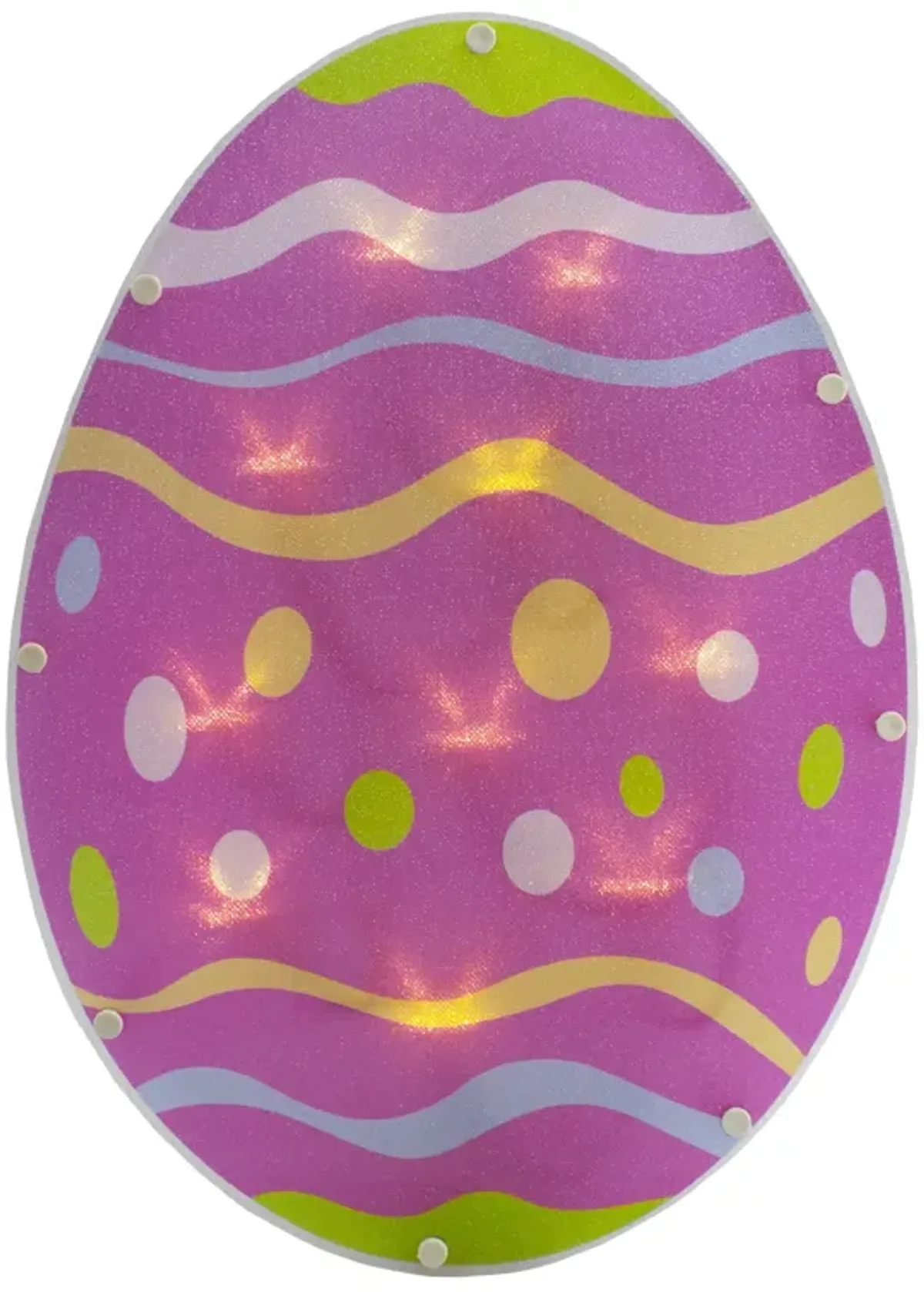 14" Battery Operated LED Lighted Easter Egg Window Silhouette