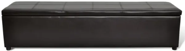 Brown Storage Bench Large Size