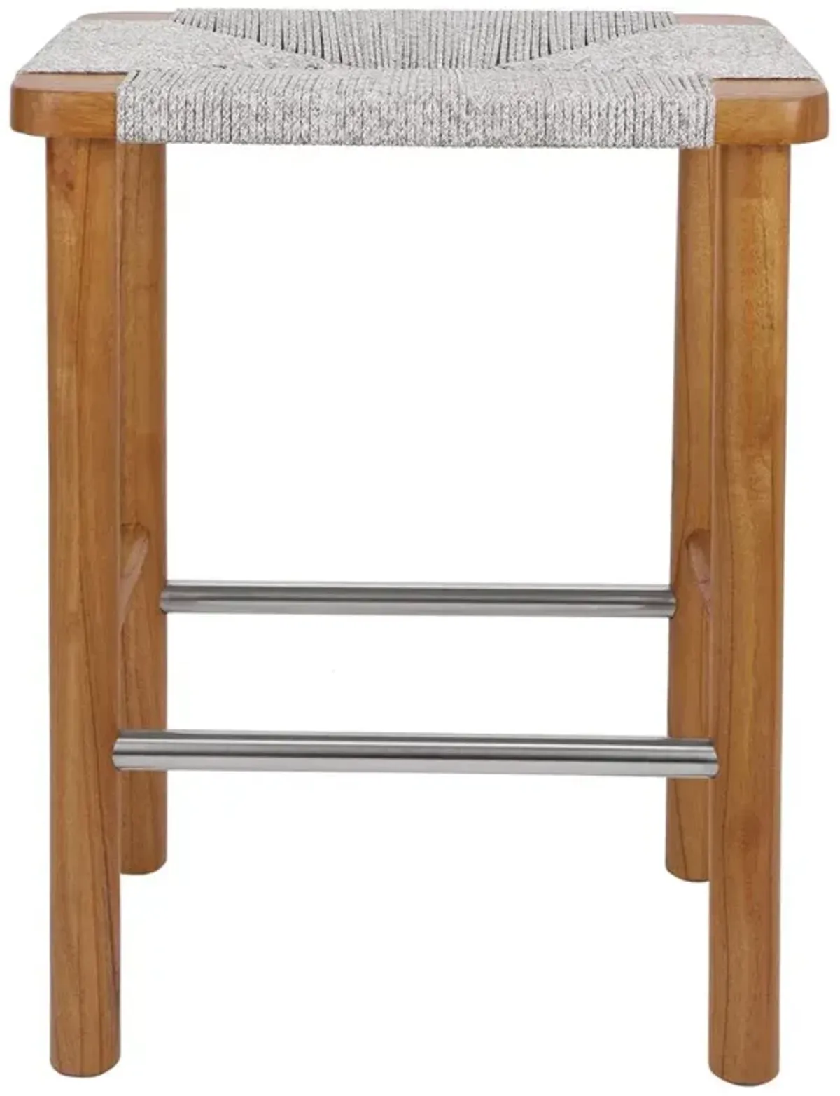 Elio Wood Counter Stool w/ Rope