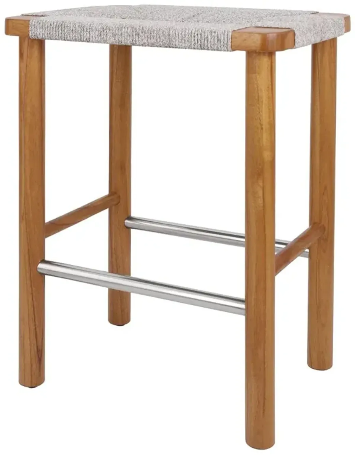 Elio Wood Counter Stool w/ Rope