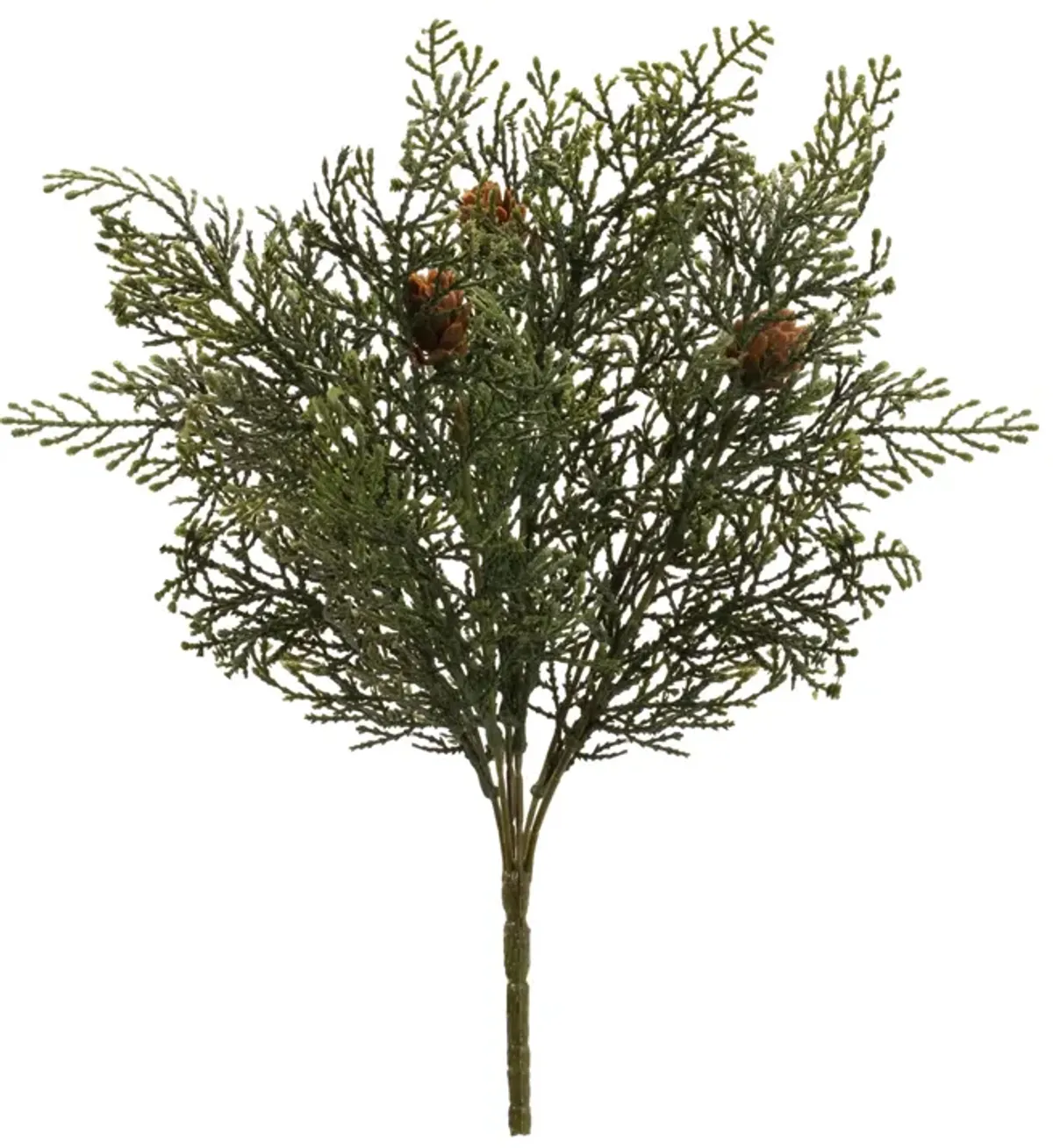 Set of 12 Cedar and Pinecone Bush Picks for Holiday Arrangements or Seasonal Displays