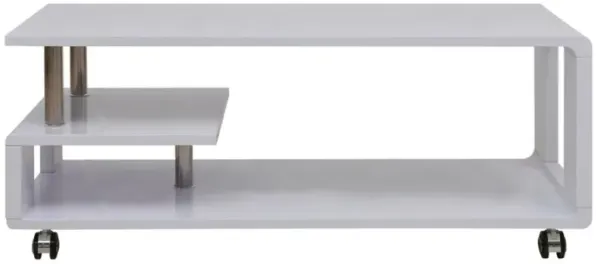 vidaXL High Gloss Coffee Table White